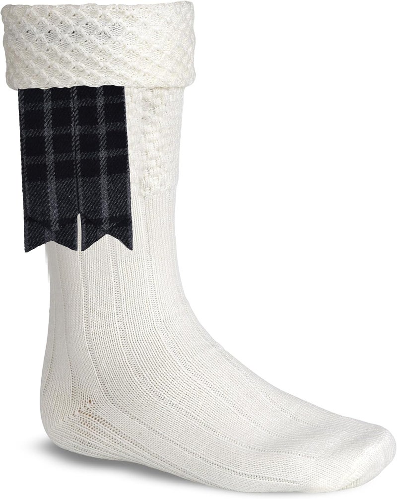 Allsafe Traders Store Scottish Tartan Kilt Flashes with Elastic Adjusters - Image 2